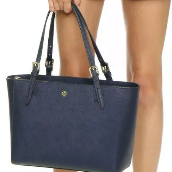 Tory Burch Emerson place Buckle Tote Royal Navy - Picture 7 of 8